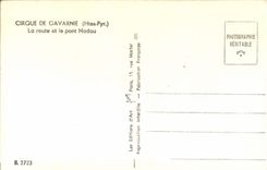 MODERN CARD Circus De Gavarnie the Road and the Nadau Bridge