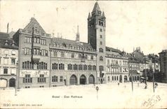 VINTAGE POSTCARD Basel Das Rathaus