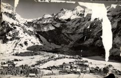 MODERN CARD Kandersteg Im Vinter MIT Blumlisalgruppe