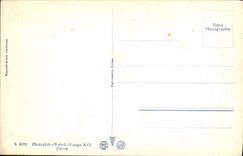 VINTAGE POSTCARD Luzern Schweizerhofquai put Rigi Bateau