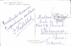 MODERN CARD Saas Fairy Allalinhorn Alphubel Feegletscher