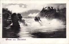 CPA Gruss Vom Rheinfall