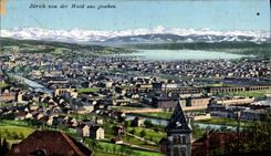 CPA Zurich Von Der Waid Aus Gesehen