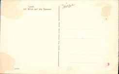 VINTAGE POSTCARD Loeche Les Bains Interior Of the Village And Groaned