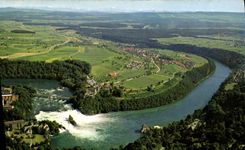 MODERN CARD Orientierung Uber Den Rheinfall