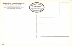 MODERN CARD Orientierung Uber Den Rheinfall