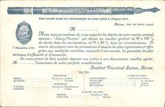 CPA Berne Publicite Institut Vaccinal suisse Berne