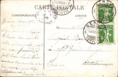 CPA Geneve La Rade Et Le Montblanc Bateau 