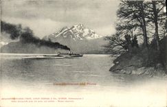 VINTAGE POSTCARD Vierwaldstattersee Und Pilatus Boat