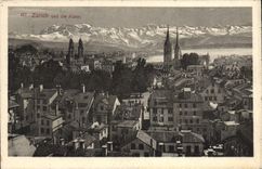 CPA Zurich Und Die Alpen