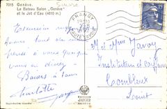 MODERN CARD Geneva the Boat Geneva Living room And the Water Jet