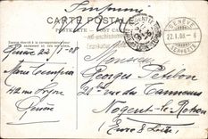 VINTAGE POSTCARD Geneva Splits And Mont Blanc Bateau