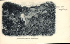 VINTAGE POSTCARD Gruss Aus Meyringen Reichenbachfall EIB Meyringen