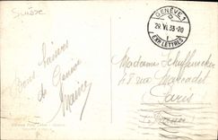 VINTAGE POSTCARD Geneva Jet of Water And Quay Of Waters Running
