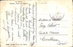 MODERN CARD Seen Aerlenne Geneva Palate Of the Nations