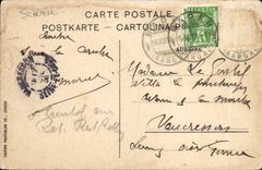 CPA Rheinfall Mit Schilss Laufen