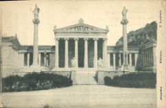 VINTAGE POSTCARD Greece Athens the Academy