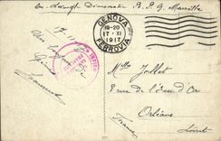 Panorama de Génova de la POSTAL de la VENDIMIA