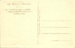 CPA La Douce France Chateaux De La Loire Chateau De Montresor La salle a manger