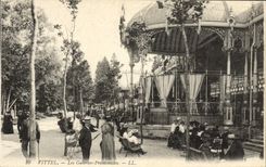 POSTAL Vittel de la VENDIMIA las caminatas de las galerías