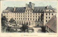 CPA Rennes Hopital Militaire Militaria