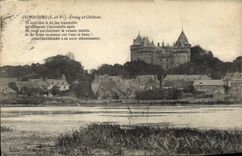 VINTAGE POSTCARD Combourg Pond And Castle