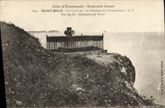 CPA Cote D'Emeraude Saint Malo Le Grand Be Le tombeau de Chateaubriand