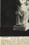 CPA Fougeres Eglise Saint Sulpice Statue De Notre Dame des Marais 