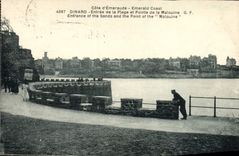 CPA Dinard Entree De La Plage Et Pointe De Malouine