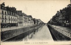 CPA Rennes Le Quai Duguay Trouin