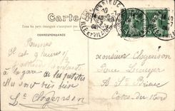 CPA Rennes Au Thabor La Grande Allee Du Jardin Francais Et Le Cedre Du Liban