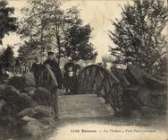 CPA Rennes Au Thabor Petit Pont Rustique Enfants