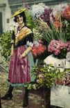 CPA Nice Marchande de fleurs Folklore 