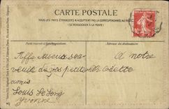CPA Fantaisie Paques oeufs