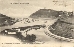 CPA Le Legue Saint Brieuc Entree du port et du bassin a flot 