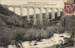 CPA Viaduc de la Meaugon pres Saint Brieuc