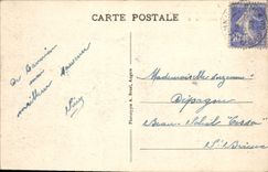 CPA Lannion Rue Kerampont Statue de St Divy
