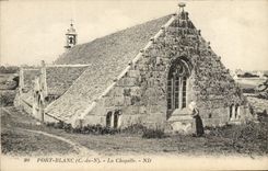 CPA Port Blanc La Chapelle Femme et bouc Chevre