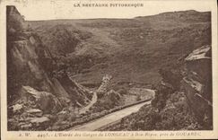 CPA L'entree des gorges de Longeau a Bon Repos pres de Gouarec