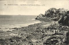 CPA Perros Guirec Les Rochers de la Pointe du Chateau