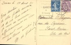 CPA Dinan Vieille Maisons de L'Apport