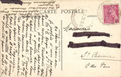 CPA Vallee de Poulancre Pres de Mur de Bretagne Cascade a l'entree des gorges