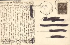 VINTAGE POSTCARD Perros Guirec Vault of Notre Dame of Clearness Stoup Folklore