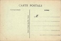 POSTAL Brest de la VENDIMIA una esquina de los barcos del arsenal