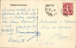 POSTAL Morlaix interior de la VENDIMIA de la cámara acorazada de Salette