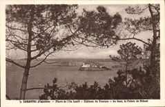CPA Carantec Phare de l'ile Louet Chateau du Taureau Pointe de Primel