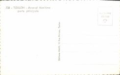 CPM Toulon Arsenal Maritime Porte Principale