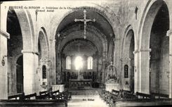 CPA Prieure de Binson Interieur de la chapelle Grand autel