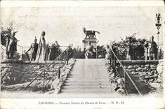 CPA Lourdes Premiere Station du Chemin de Croix