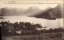 CPA Lac d'Annecy Talloires et la montagne d'Entrevernes 